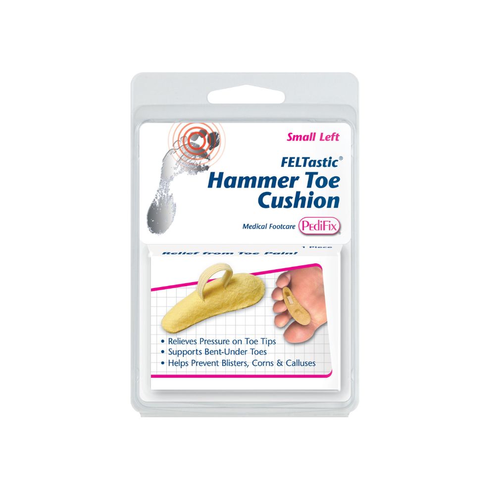 pedifix feltastic hammer toe cushion 2 package front view