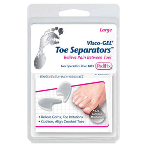 Photo of the Pedifix Toe Separators Visco-GEL package.