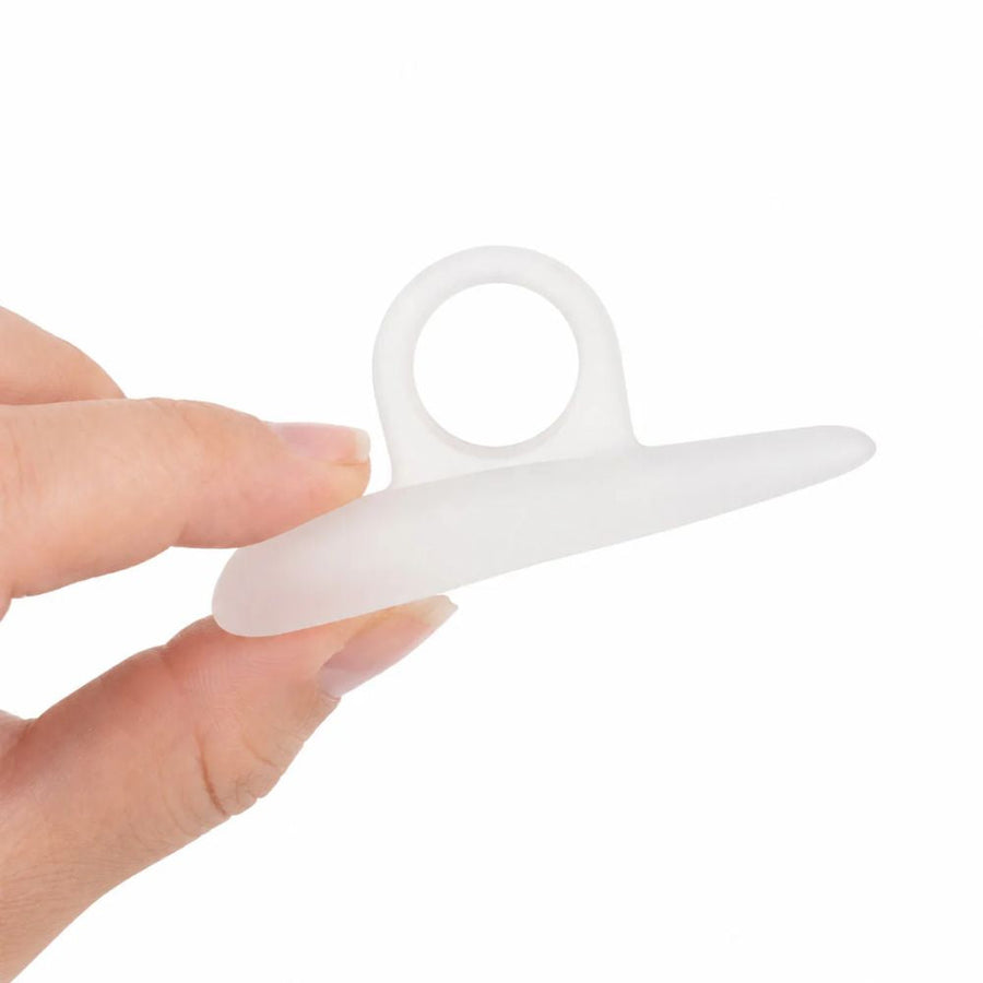 Side view of finger holding the Pedifix Hammer Toe Cushion Visco-GEL