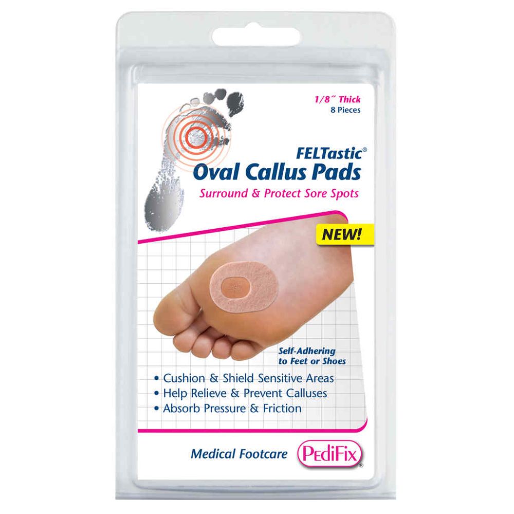 Photo package of the Pedifix Callus Pads Oval FELTastic