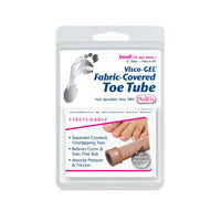 pedifix visco gel fabric covered toe tube 2 package front view
