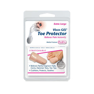 pedifix visco gel toe protector 2 package front view