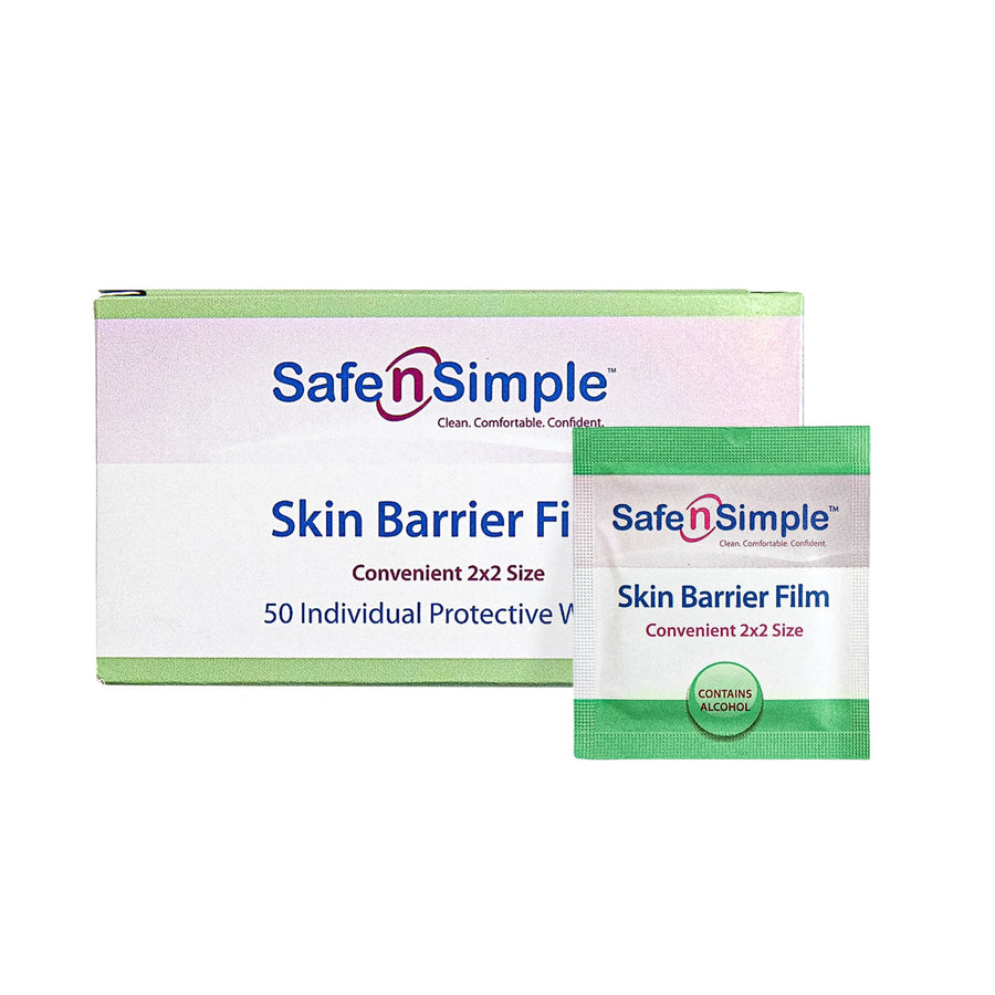 Safe n Simple Skin Barrier Film Wipes (contains alcohol) (50/BX)