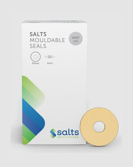 Salts SecuPlast Mouldable Seals with Aloe, Standard or Large, 3mm or 4.2mm Thick (10 or 30/Box)