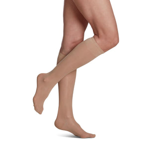 sigvaris-120-sheer-fashion-knee-high-compression-sock-women-closed-toe-honey-1-side