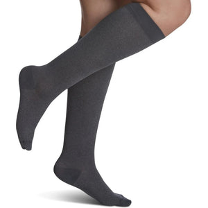 sigvaris-143-microfibre-shades-compression-sock-knee-high-15-20-mmhg-women-graphite-heather-1-side-view