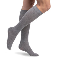 sigvaris-153-linen-compression-sock-15-20-mmhg-women-light-grey-1-side-view