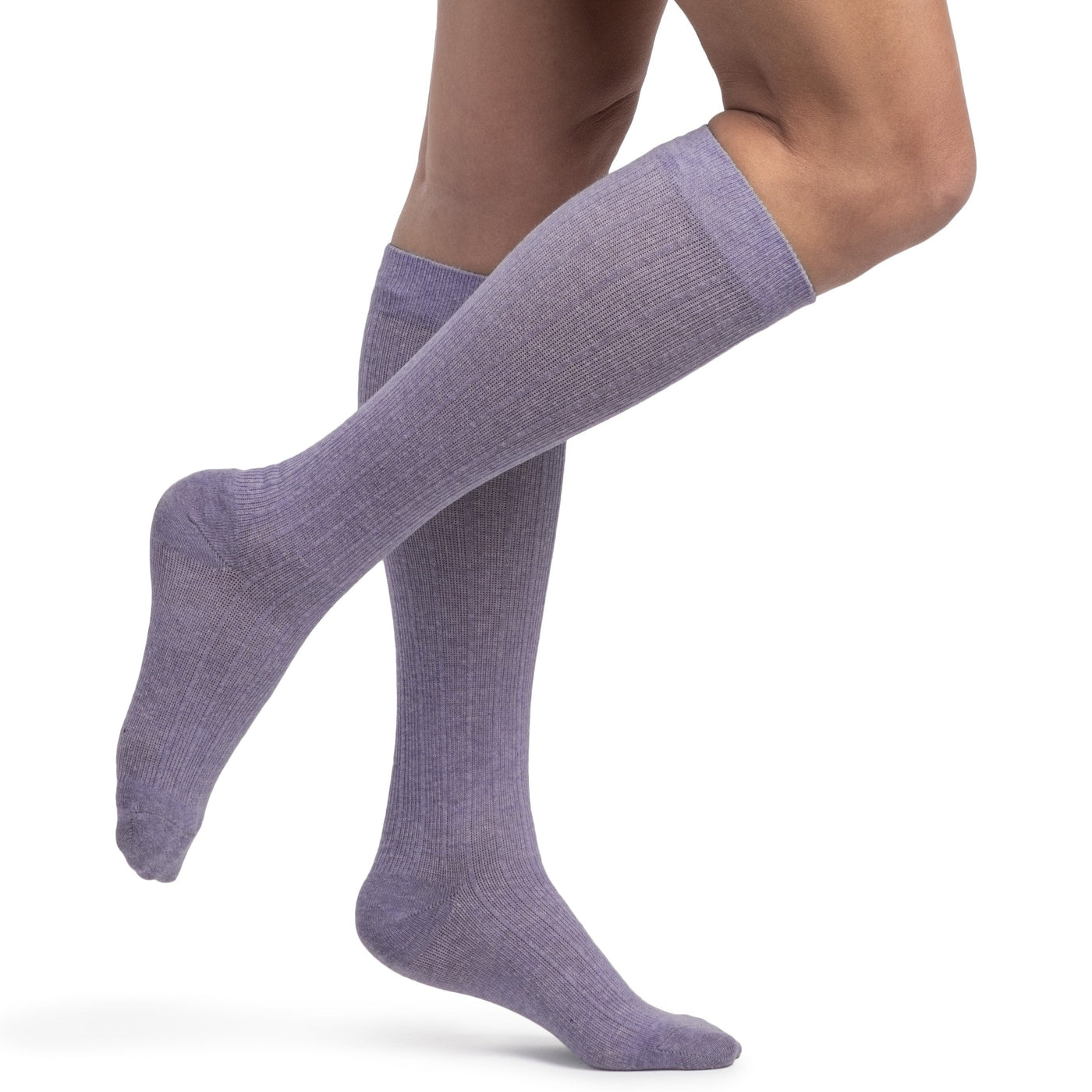sigvaris-252-linen-compression-sock-20-30-mmhg-women-lavender-1-side-view