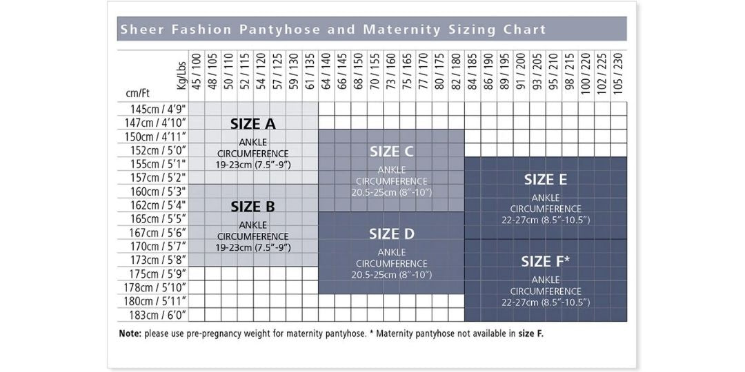 Sigvaris 780 Sheer Compression Panythose 15-20 mmHg for Women