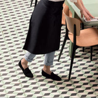 waitress wearing sigvaris café knee high compression socks