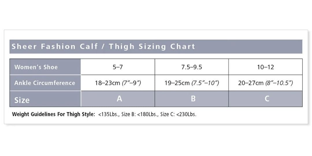 Sigvaris 780 Sheer Thigh High Compression Stockings 15-20 mmHg for Women