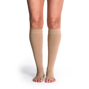 sigvaris-840-soft-opaque-knee-high-compression-sock-women-open-toe-chai-1-front