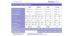 Sigvaris 860 Opaque Compression Socks Thigh High 20-30 mmHg Unisex Open Toe