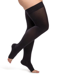 sigvaris-860-opaque-compression-sock-thigh-high-unisex-black-open-toe-1-side-view