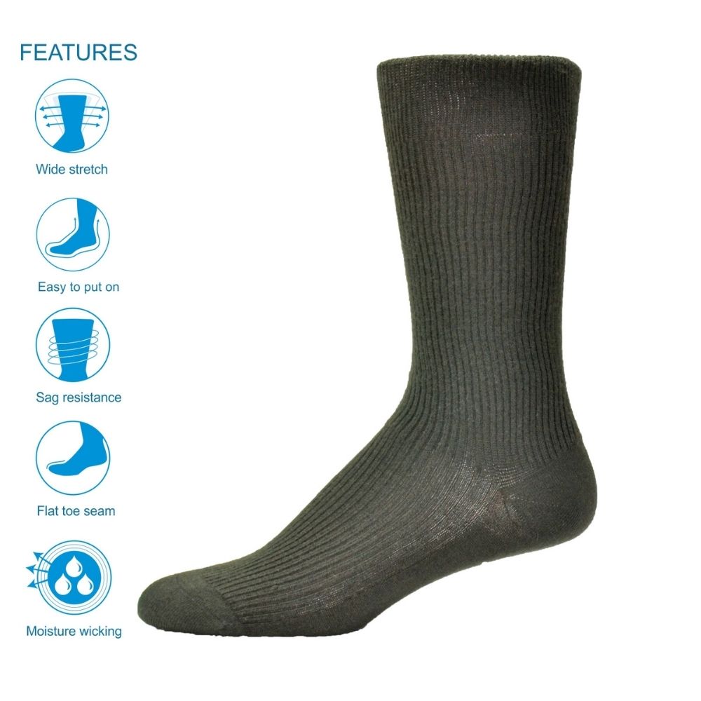 simcan comfeez socks black 1 front view