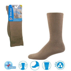 simcan comfort sock midcalf sand 1 front view