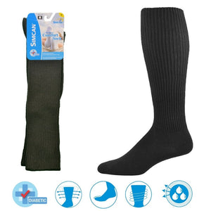 simcan comfort sock overcalf black 1 front view