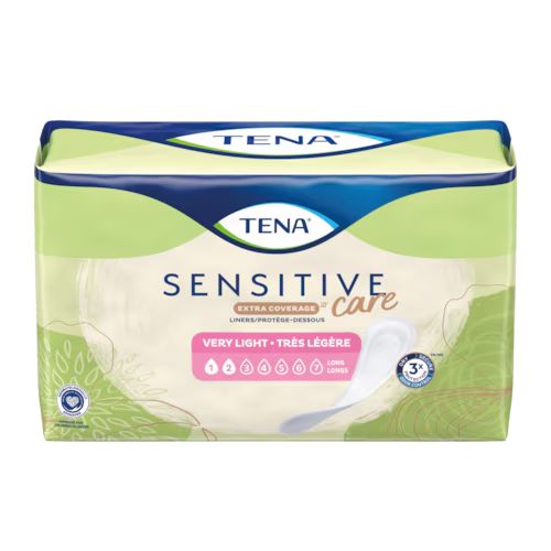 TENA Sensitive Care Extra Coverage Very Light Liner (50/Packge)