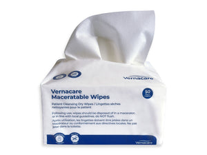 Vernacare Dry Wipes 11"x12" (50/Package)