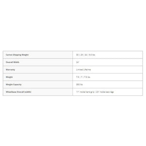 walker deluxe two button folding wheels and glide tips details