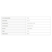 walker rollator 6 wheels aluminum frame details view