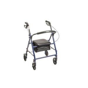 walker rollator 6 wheels steel frame front view
